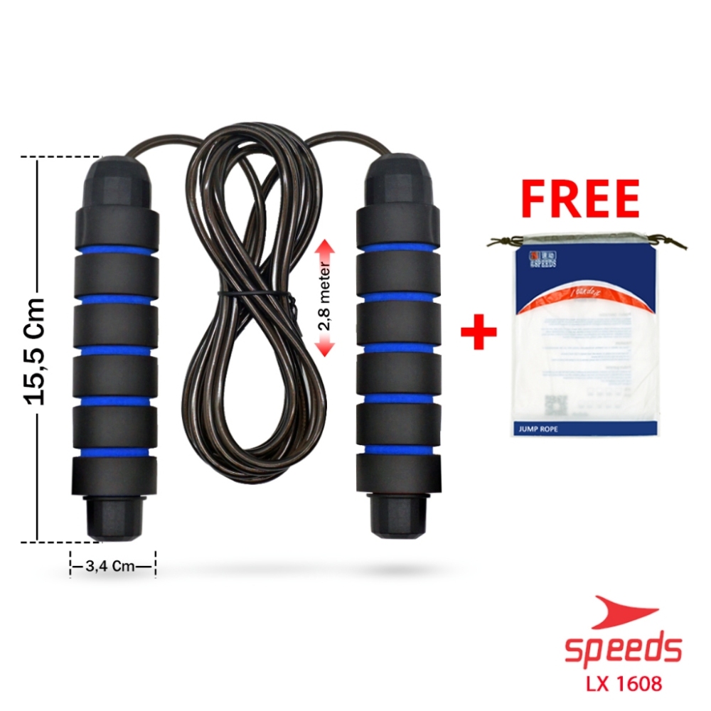 SPEEDS SKIPPING OLAHRAGA LOMPAT TALI JUMP ROPE ORIGINAL BERKUALITAS 021-1608