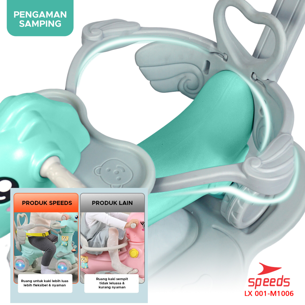 Mainan SNI Kuda Kudaan 4in1 Mainan Anak Jungkat Jungkit Balance Horse Model Rocking Horse Berstandar 001-M1006