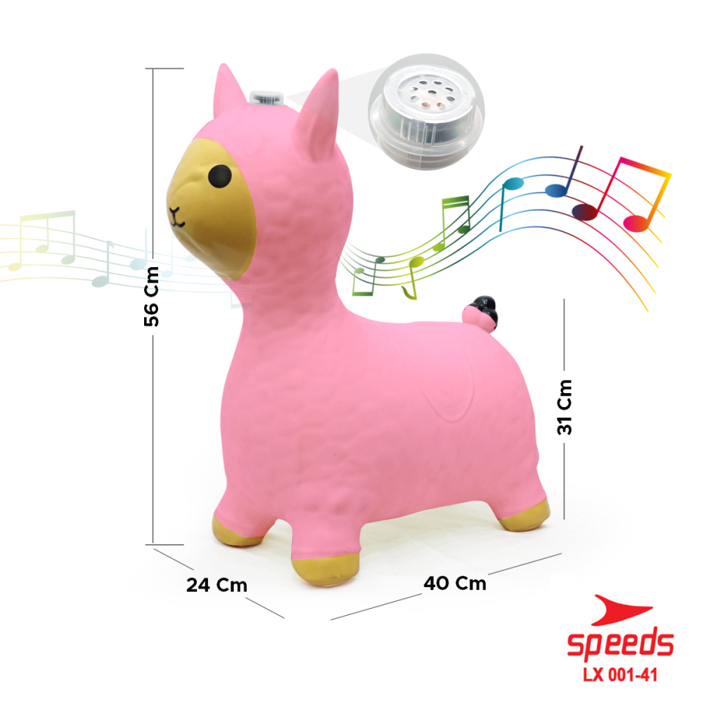 SPEEDS Jumping Inflatable Horse Hiburan Anak Mainan Kuda Kudaan Anak Karet Tiup Kids Toys 001-41
