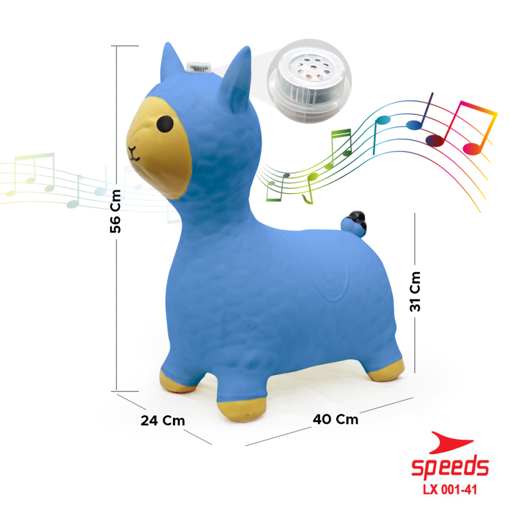 SPEEDS Jumping Inflatable Horse Hiburan Anak Mainan Kuda Kudaan Anak Karet Tiup Kids Toys 001-41