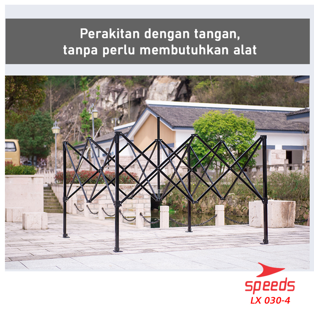 SPEEDS Tenda Lipat 2.5 x 2.5M (16KG) Tenda Bazar Pameran Tenda gazebo Tenda Jualan Otomatis 030-4A
