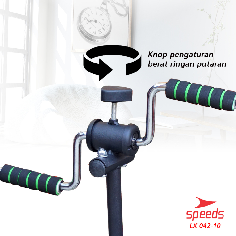 SPEEDS Sepeda Statis Terapi Pedal Exerciser Sepeda Terapi Untuk Kaki dan Tangan, Stroke 042-10