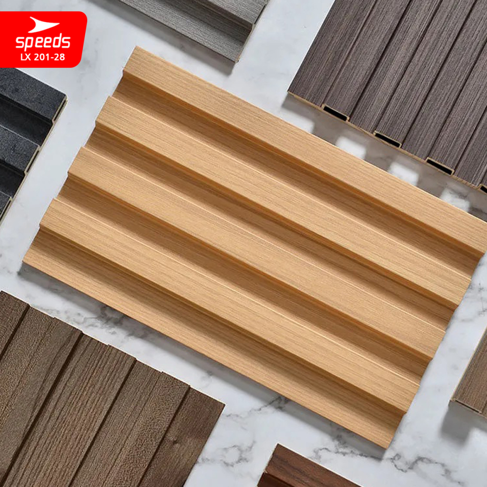 SPEEDS Wallpanel Wood Panel WPC Panel wood Wall panel Composite Dinding Kisi Kisi Kayu Premium LX 201-28
