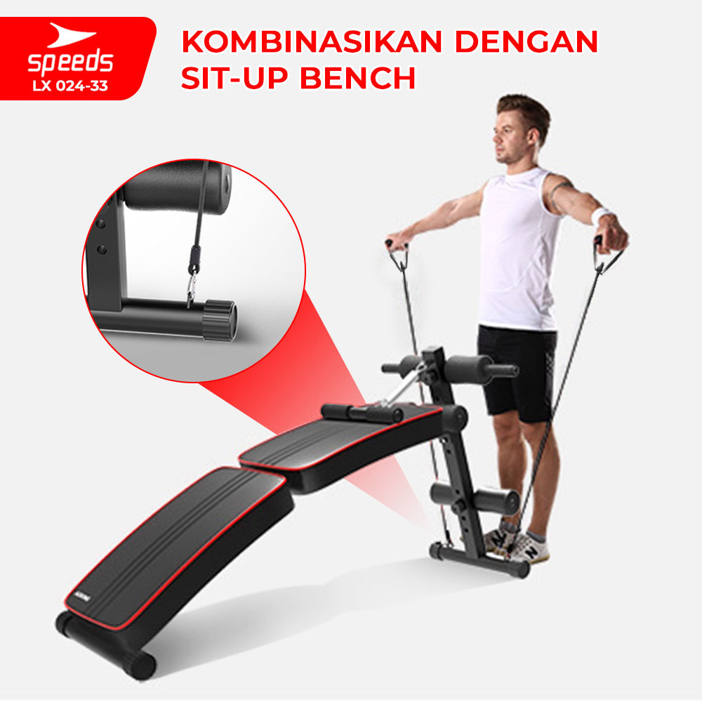 SPEEDS Tali Resistance Elastis Tali Stretching Fitness Resistance Tube Olahraga Gym 024-33