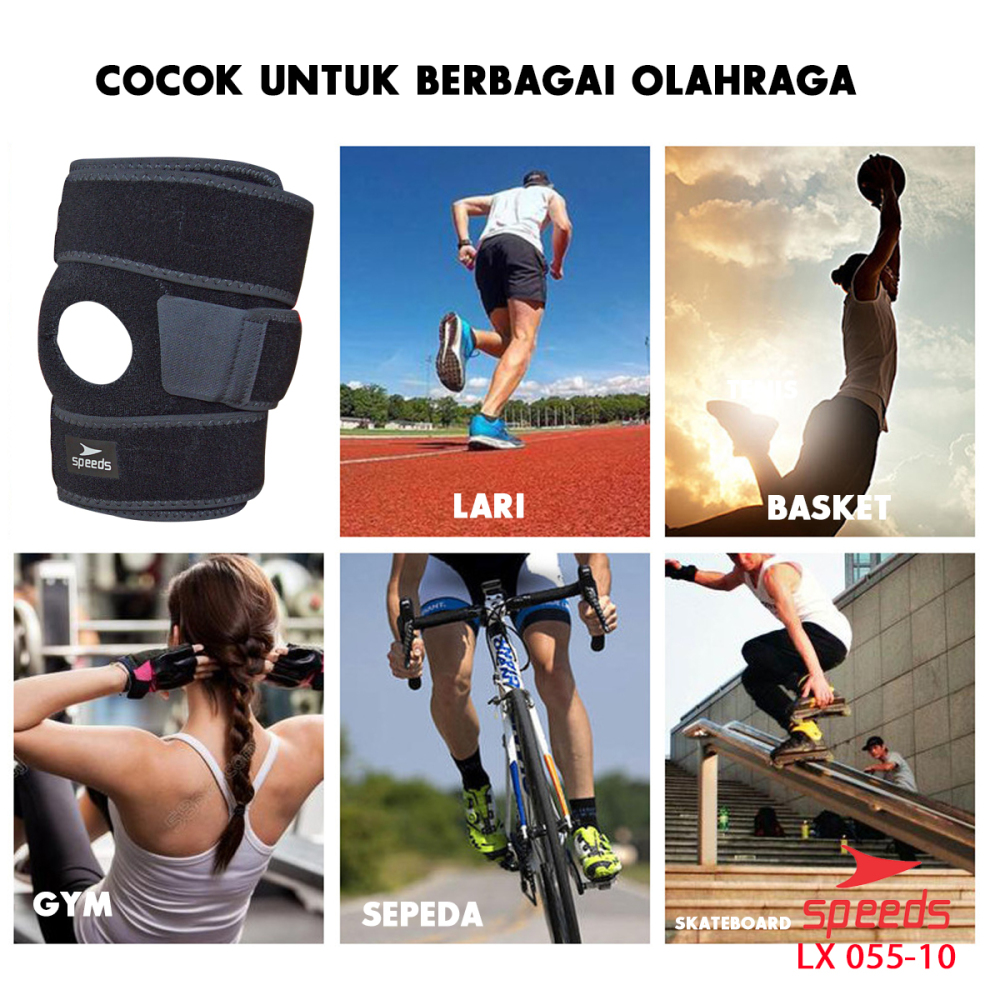 SPEEDS Pelindung Lutut Untuk Perlengkapan fitness Knee Protector 055-10