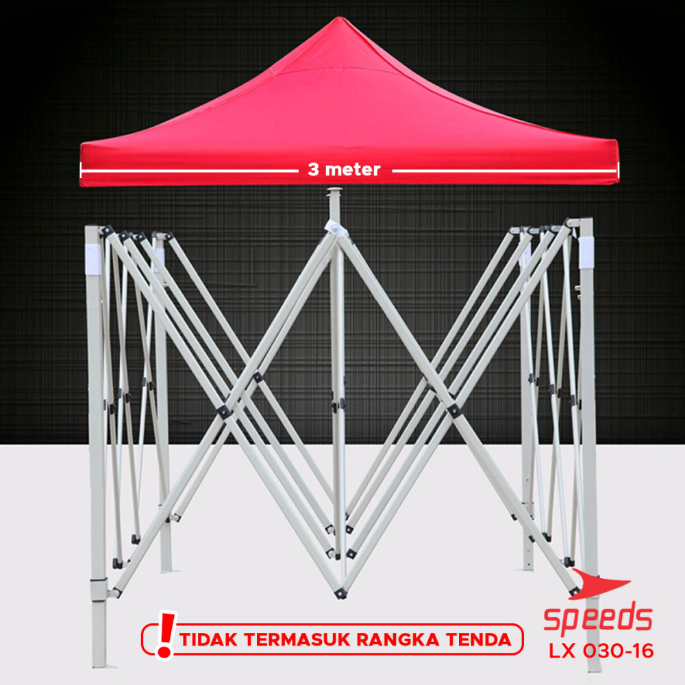 SPEEDS Terpal Tenda Jualan 3x3m Berbahan Kain Oxford 600D Tenda Bazar Jualan Anti Air Mudah Dilipat 030-16