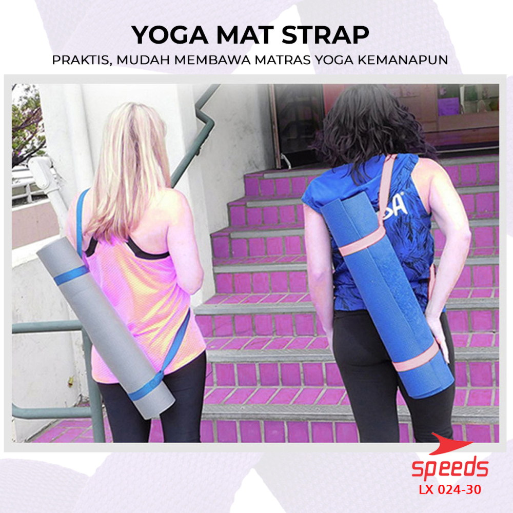 SPEEDS Yoga Mat Tas Sarung Strap Belt Stretch Resistance Band Gym Tali Karet Fitness Power Band Fleksibel Adjustable 024-30