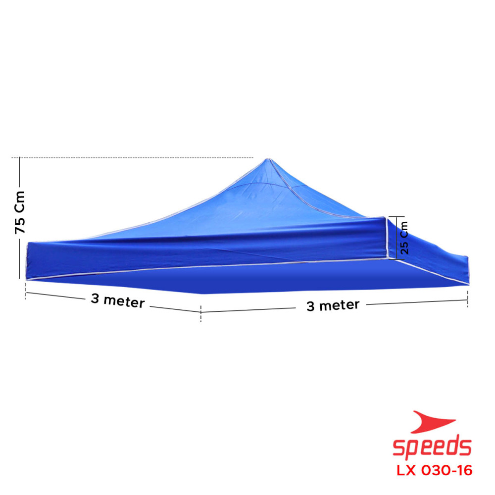 SPEEDS Terpal Tenda Jualan 3x3m Berbahan Kain Oxford 600D Tenda Bazar Jualan Anti Air Mudah Dilipat 030-16