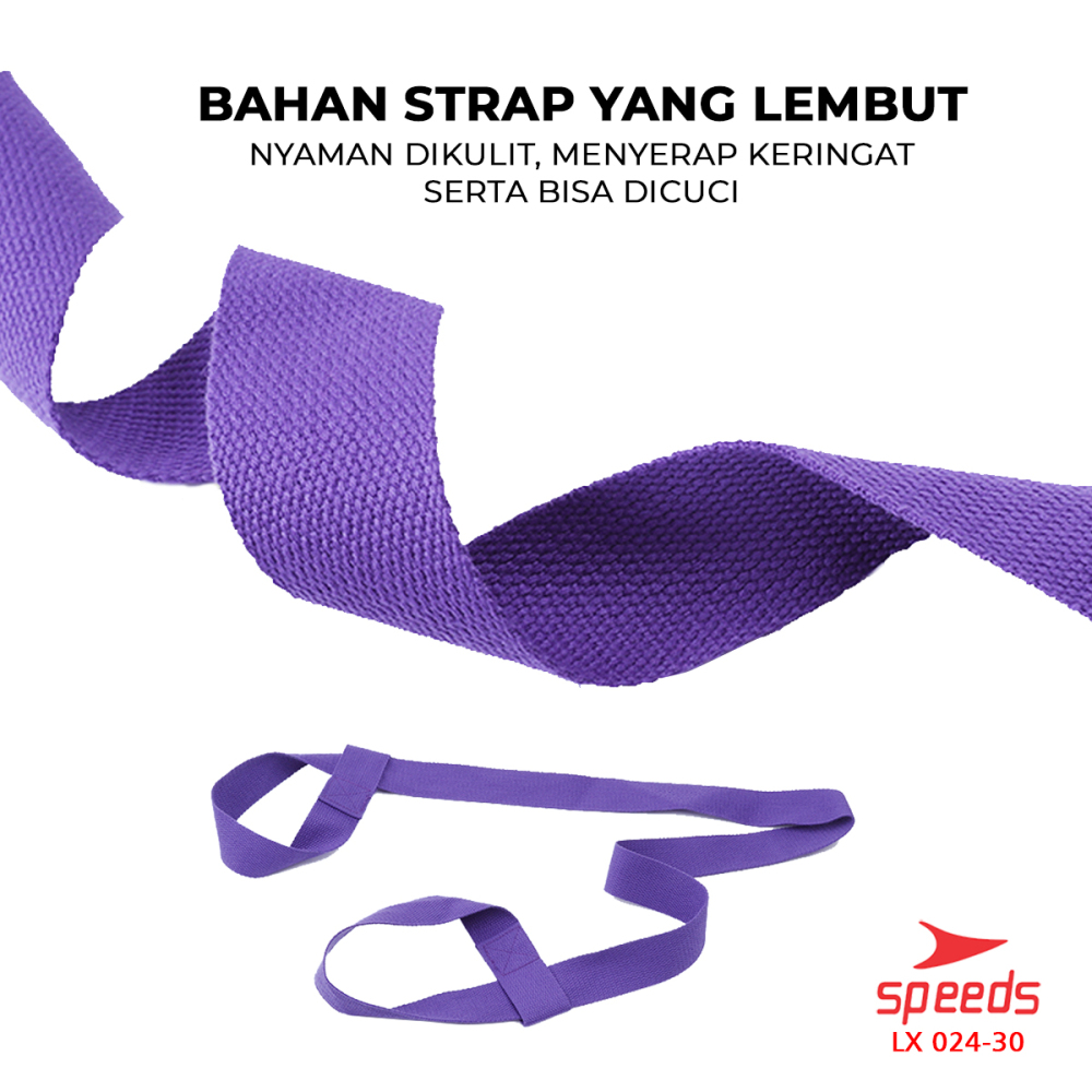 SPEEDS Yoga Mat Tas Sarung Strap Belt Stretch Resistance Band Gym Tali Karet Fitness Power Band Fleksibel Adjustable 024-30