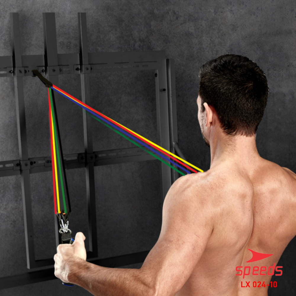 SPEEDS Resistance Bands 11 in 1 Set Tali Pembantu Premium Bands Fitness Gym Power 024-10