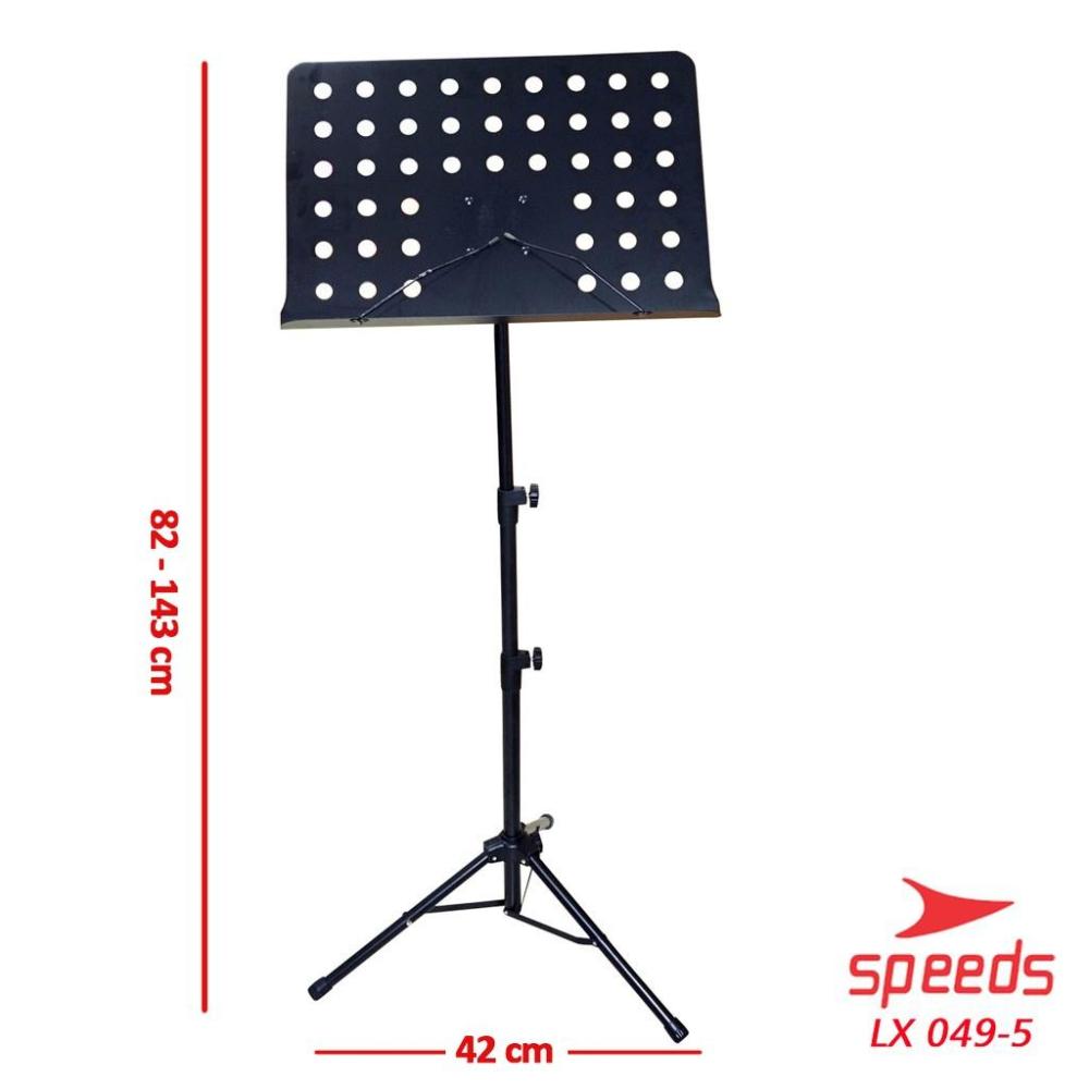 SPEEDS Alat Musik Stand Book Kecil Stand Partitur Untuk Buku Musik Music Stand Lubang-Lubang 049-5