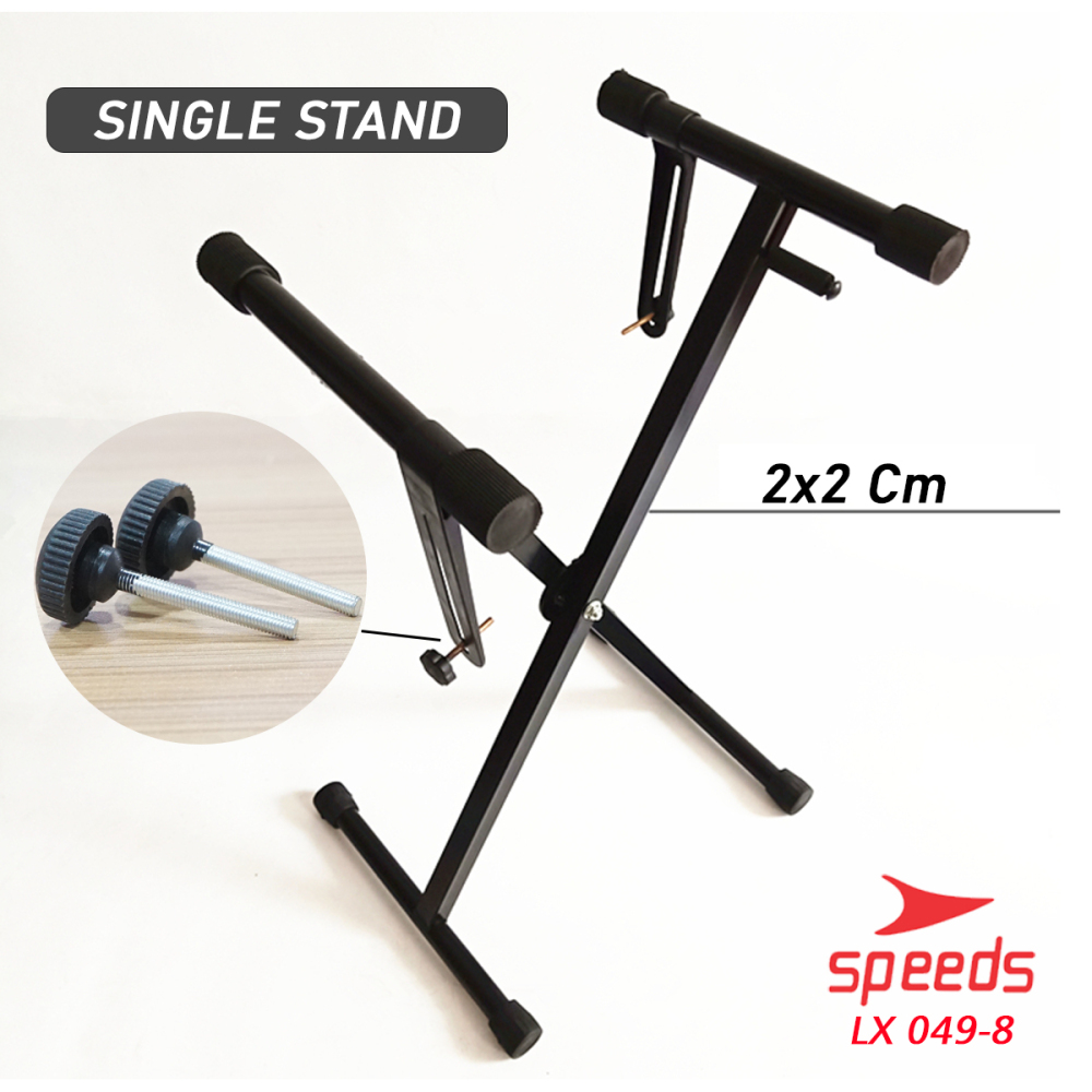 SPEEDS Alat Musik Stand Keyboard Double Model Silang Untuk Semua Piano Anak Anak Lipat Portable 049-8