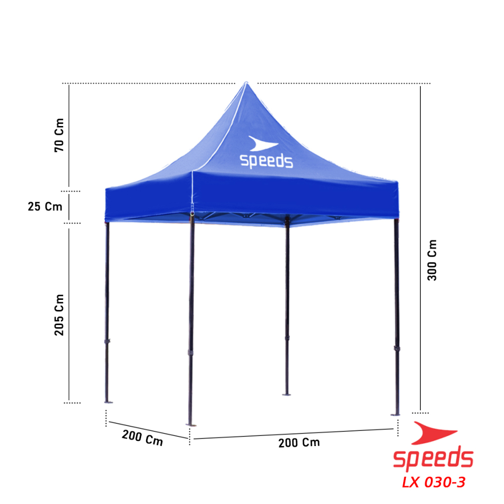 SPEEDS Tenda Lipat ( 2 X 2 M) (18KG) Tenda Bazar Pameran Tenda Gazebo Tenda Jualan Otomatis 030-3A