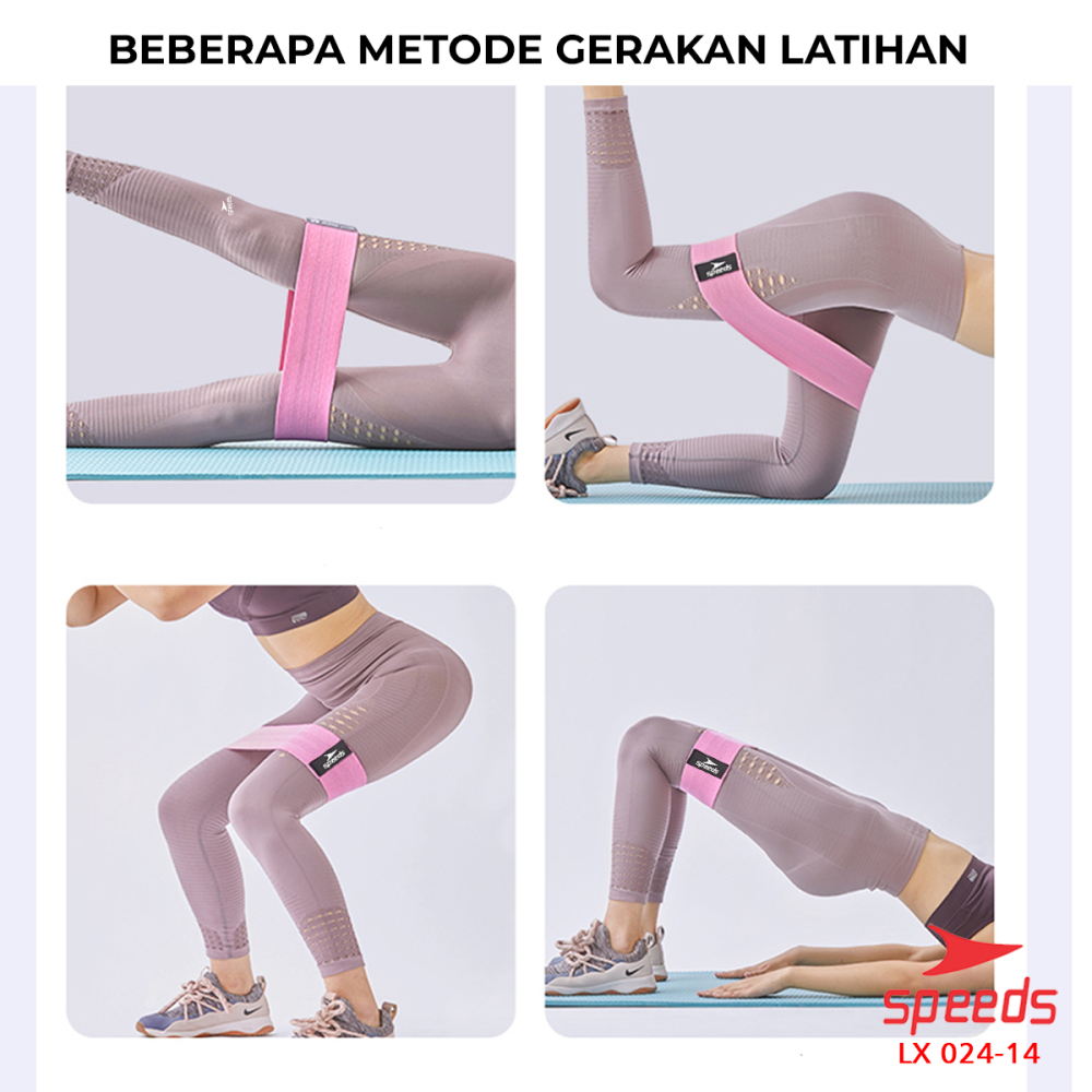 SPEEDS Resistance Band Gym Resistance Hip Band Yoga Pilates Karet Yoga 024-14