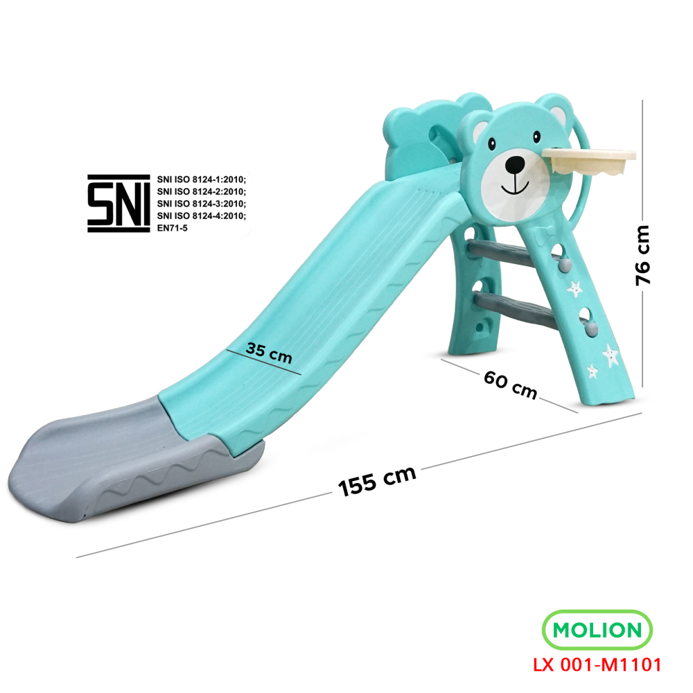 MOLION Mainan SNI Perosotan Anak Papan Seluncur Anak Playground Prosotan BabyFence PlayFence Berstandar 001-M1101
