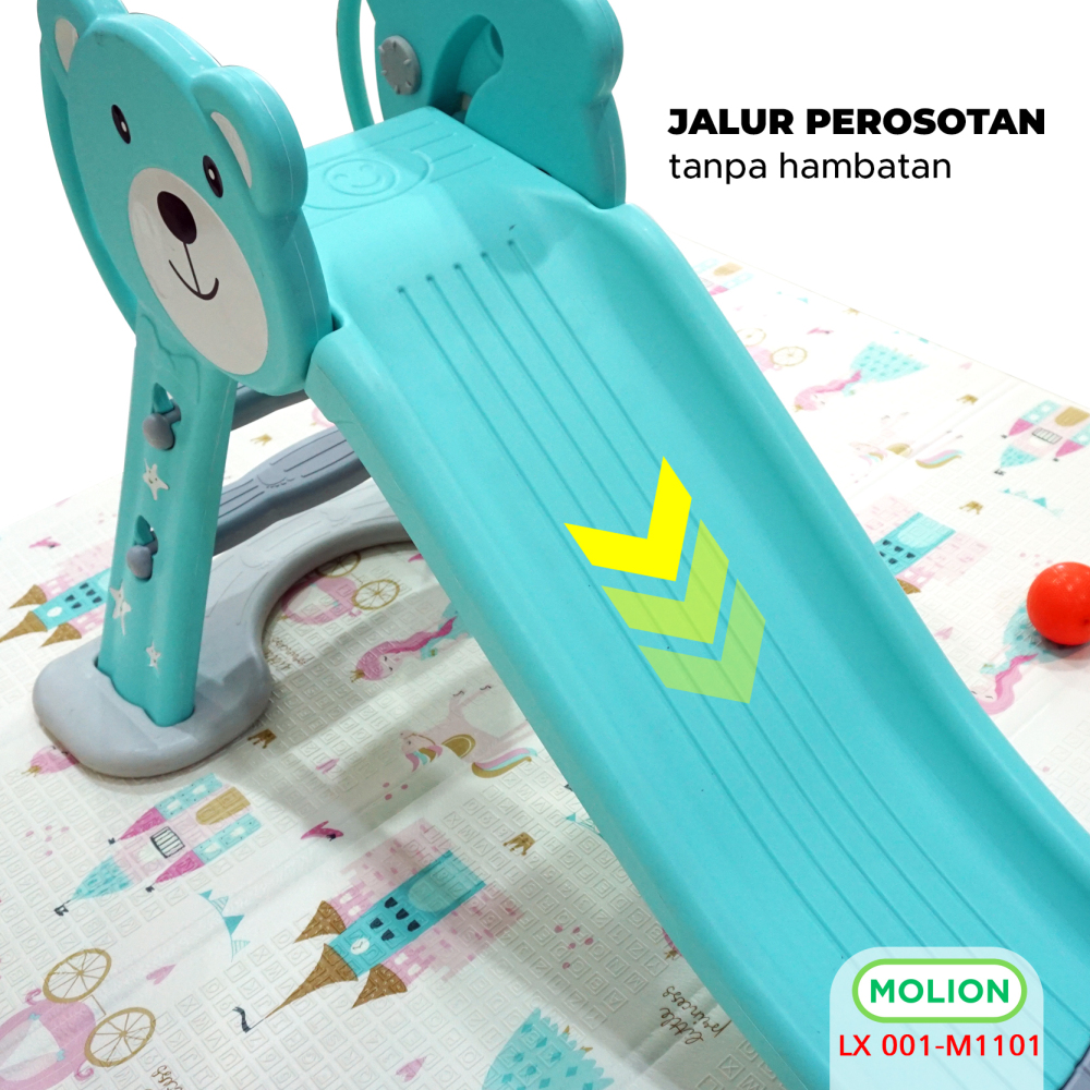 MOLION Mainan SNI Perosotan Anak Papan Seluncur Anak Playground Prosotan BabyFence PlayFence Berstandar 001-M1101