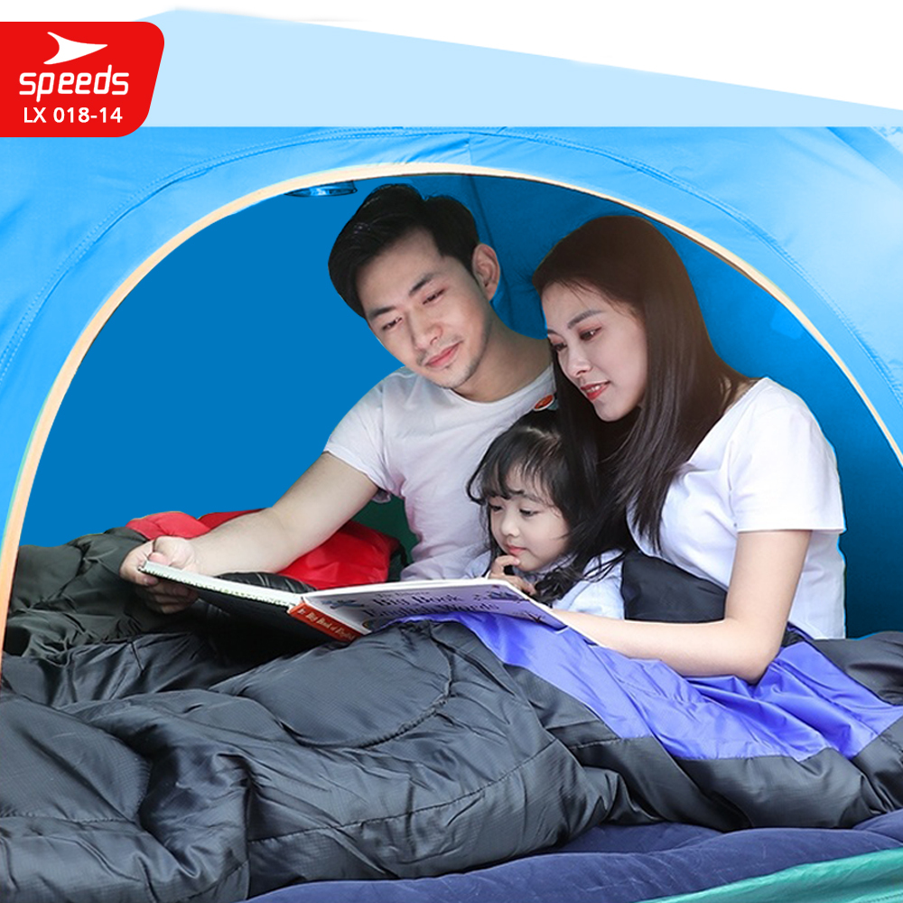 SPEEDS Tenda Camping Kapasitas Luas 3-4 Orang Tenda Gunung Camo Model Dome Loreng Outdoor Indoor New 018-14