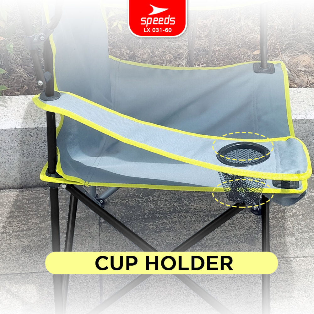 SPEEDS Kursi Lipat Camping Outdoor Dengan Kanopi Folding Chair Hiking Portabel 031-60