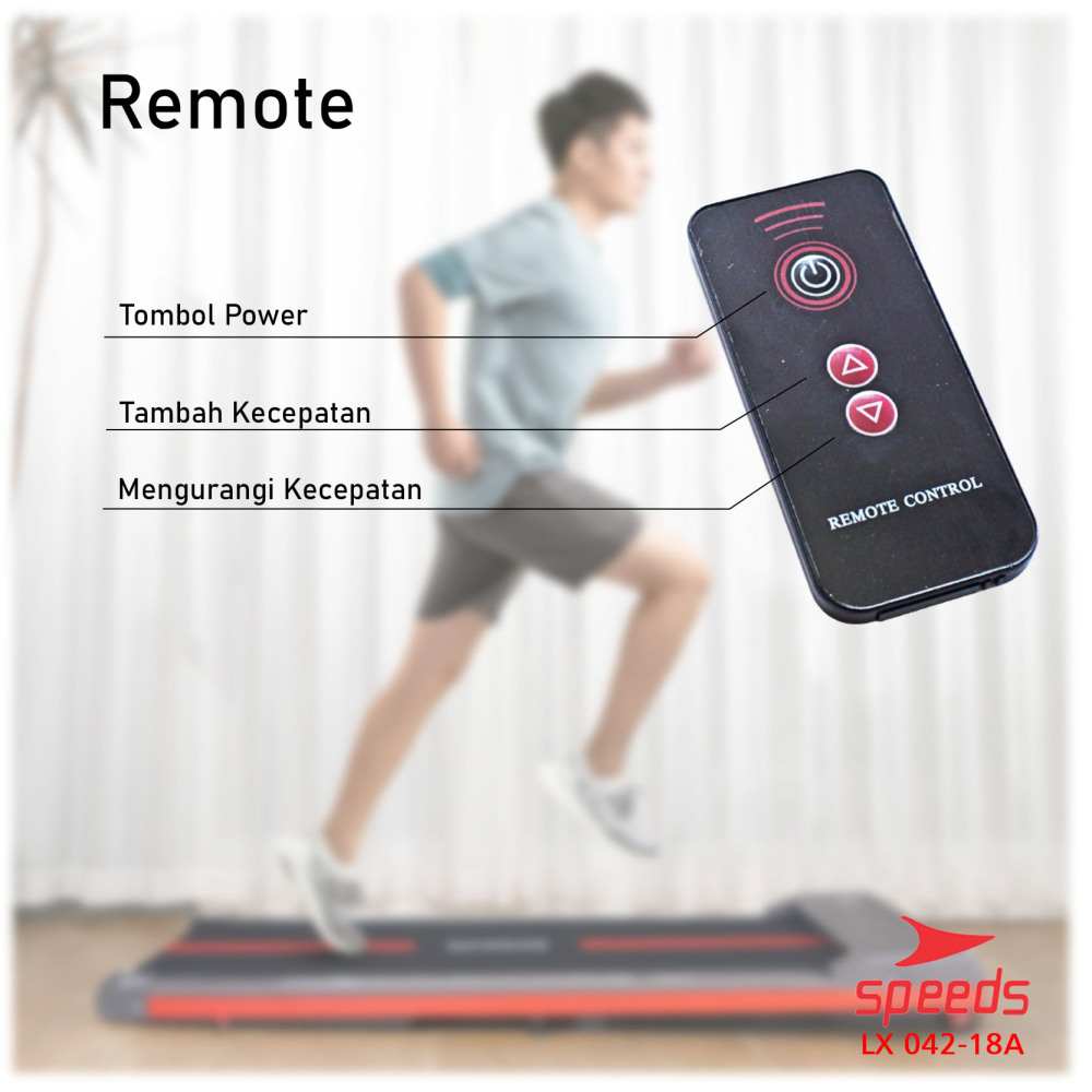 SPEEDS Treadmill Elektrik Walking Pad Treadmil Listrik Smart Alat Olahraga Fitness Original 042-18