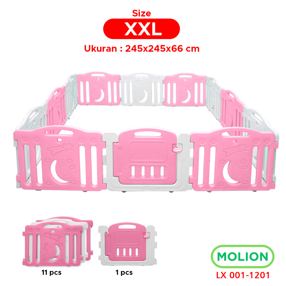 Pagar Anak Pagar Bayi Pagar Mainan Anak Bayi Baby Fence Lengkap dan Kokoh 001-M1201