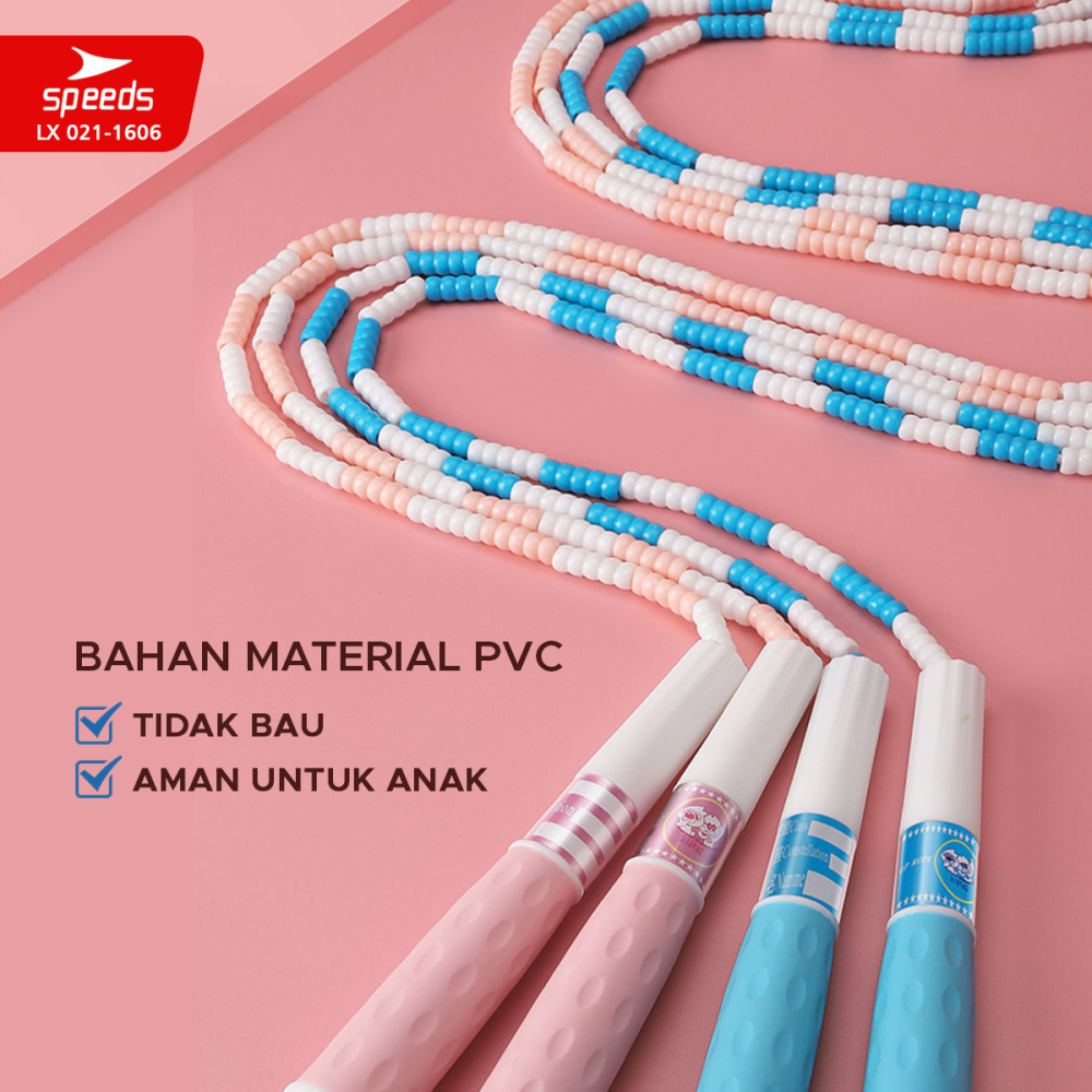 SPEEDS SKIPPING LOMPAT TALI JUMP ROPE ORIGINAL BERKUALITAS TERMURAH TERLARIS 021-1606