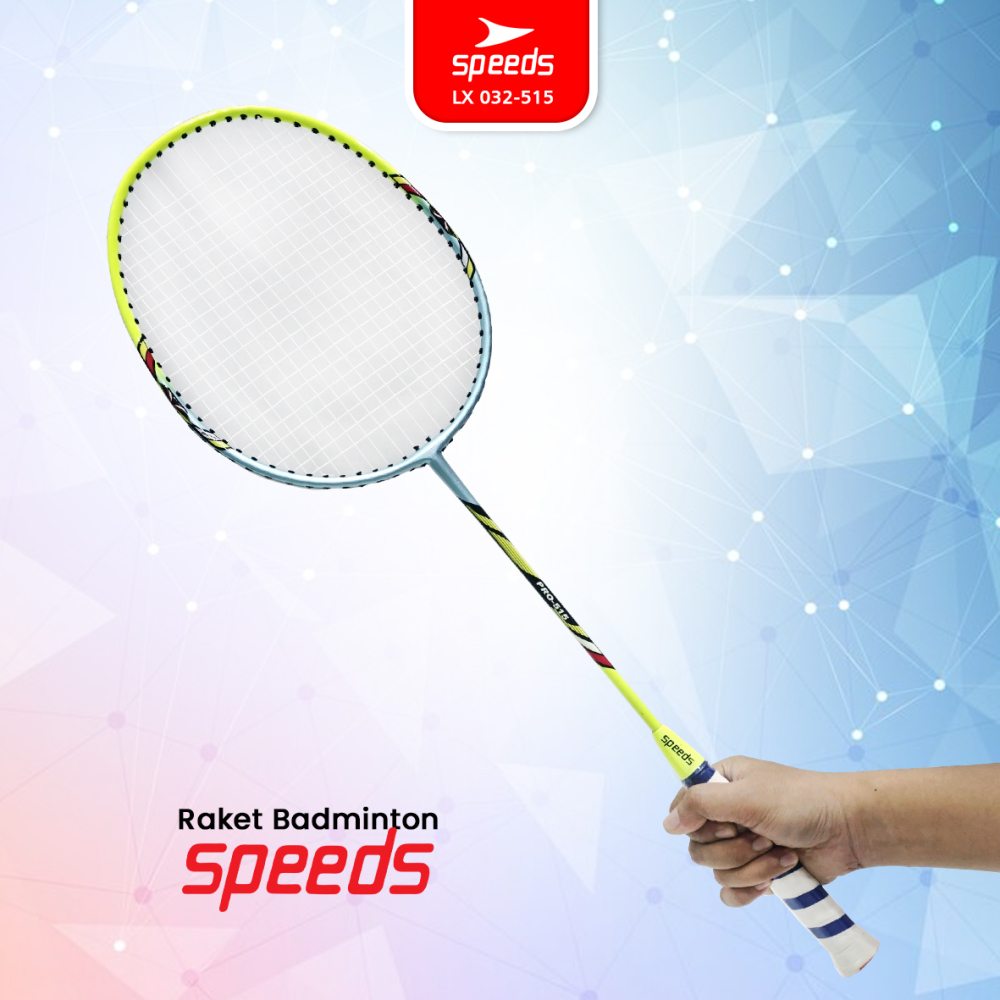 SPEEDS Raket Bulu Tangkis Raket Racket Badminton Original 1 Set isi 2 Pcs Free Tas LX 032-515