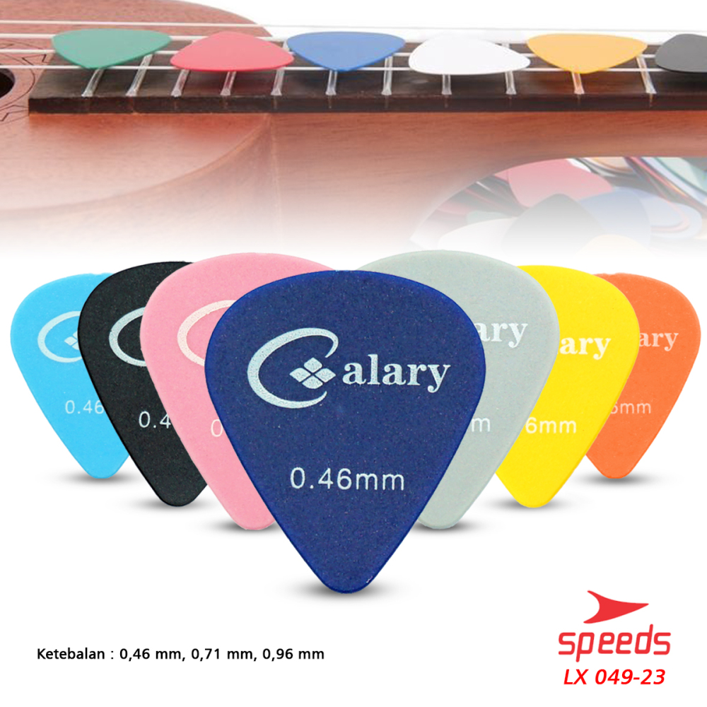 SPEEDS Pick Gitar Alat Musik Celluloid Murah Pemetik Gitar Akustik 0.46, 0.71, 0.96 mm 049-23
