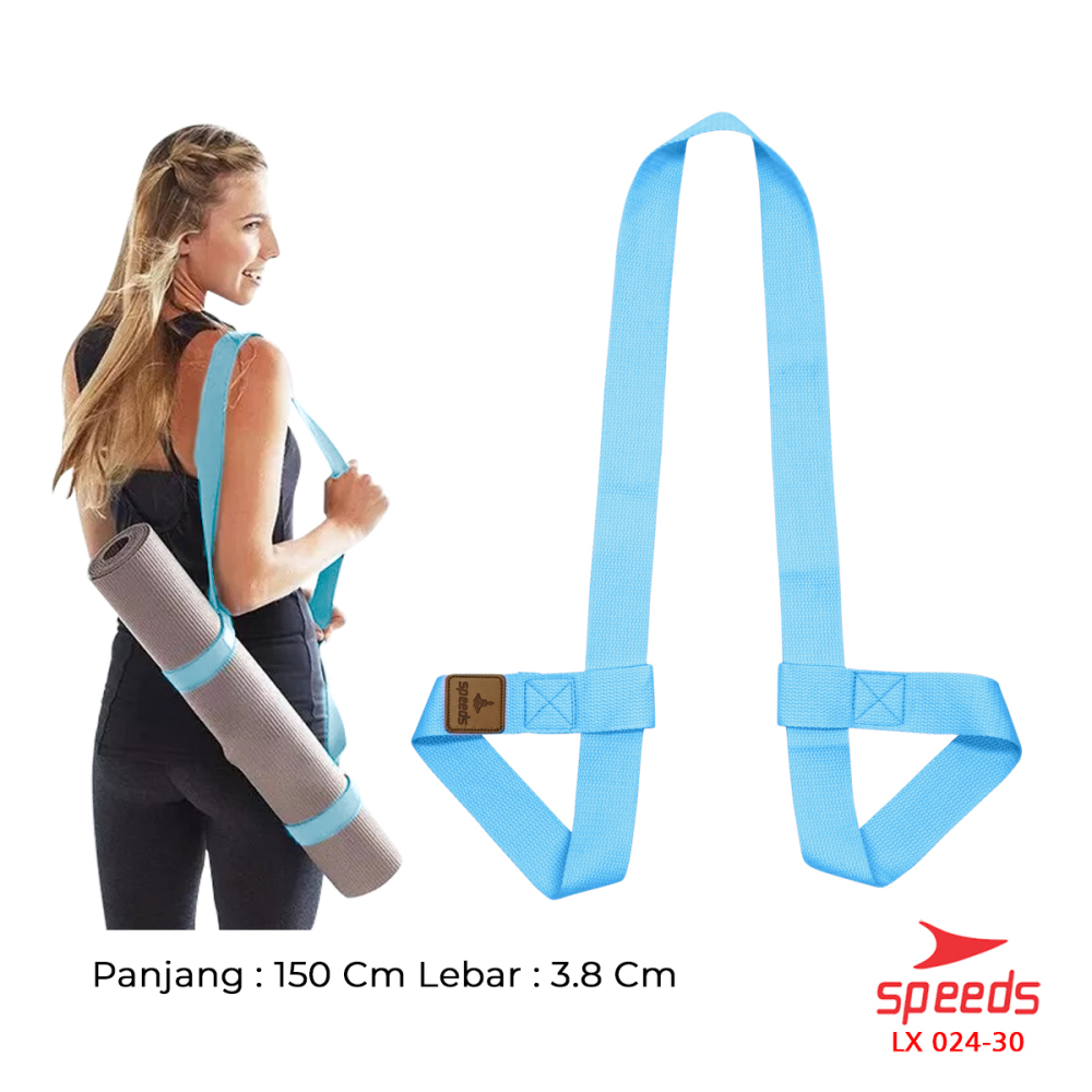 SPEEDS Yoga Mat Tas Sarung Strap Belt Stretch Resistance Band Gym Tali Karet Fitness Power Band Fleksibel Adjustable 024-30