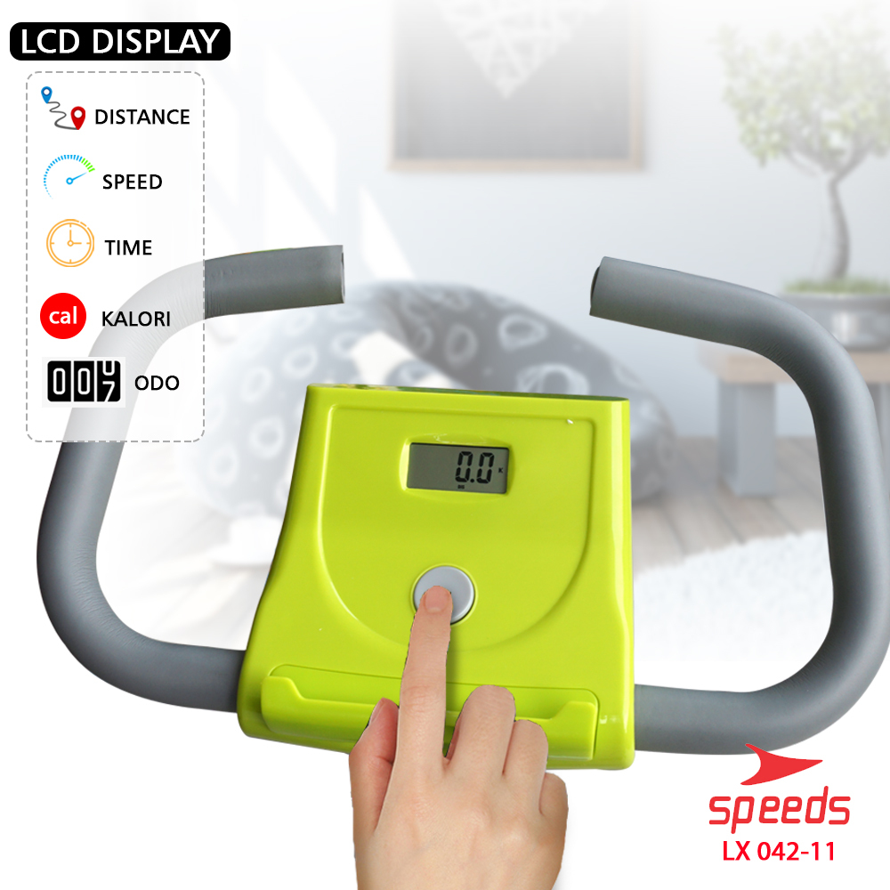SPEEDS Sepeda Statis Excercise Bike Sepeda Fitness Exercise Belt Bike Alat Fitness 042-11