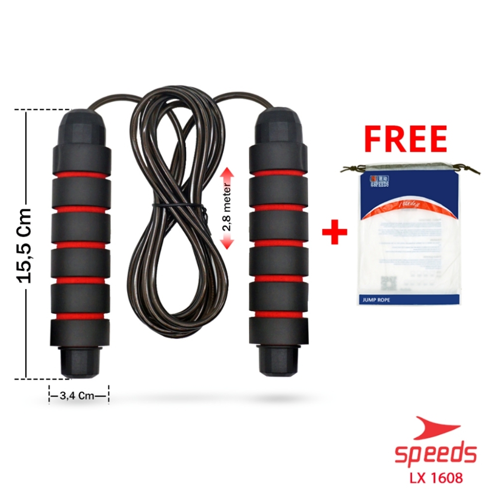 SPEEDS SKIPPING OLAHRAGA LOMPAT TALI JUMP ROPE ORIGINAL BERKUALITAS 021-1608