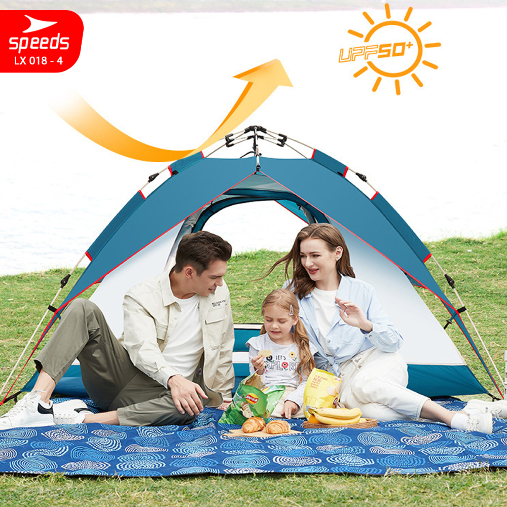 SPEEDS Tenda Camping Tenda Kemah Speeds 4 Orang Lipat Portable Import Original 018-4