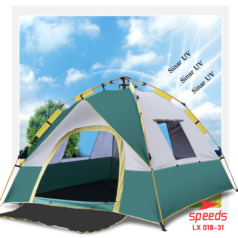 SPEEDS Tenda Camping Lipat 1-2 Orang Tenda Gunung Tenda Manual Waterpoof Portable Outdoor 018-31