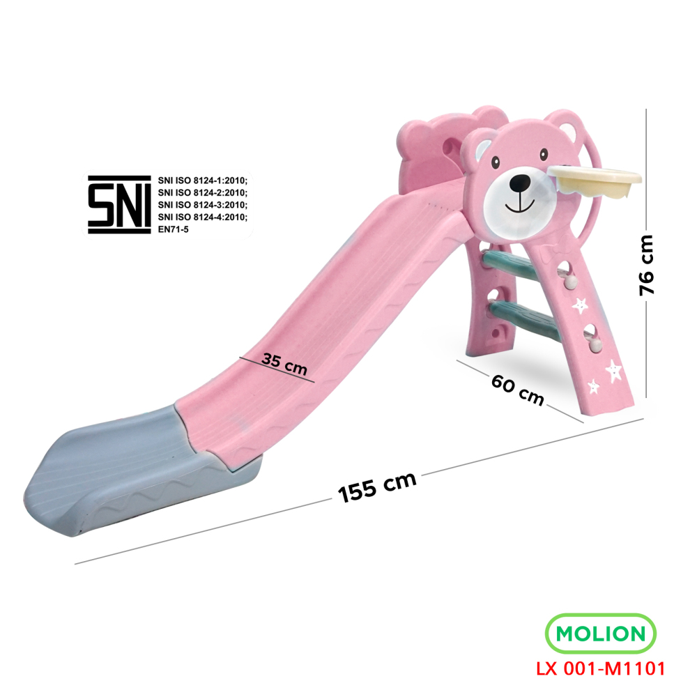 MOLION Mainan SNI Perosotan Anak Papan Seluncur Anak Playground Prosotan BabyFence PlayFence Berstandar 001-M1101