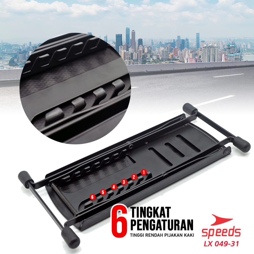 SPEEDS Alat Musik Foot Stool Gitar / Pijakan Kaki / Injakan Kaki / Kaki Gitar Foot Stool Import Besi 049-31