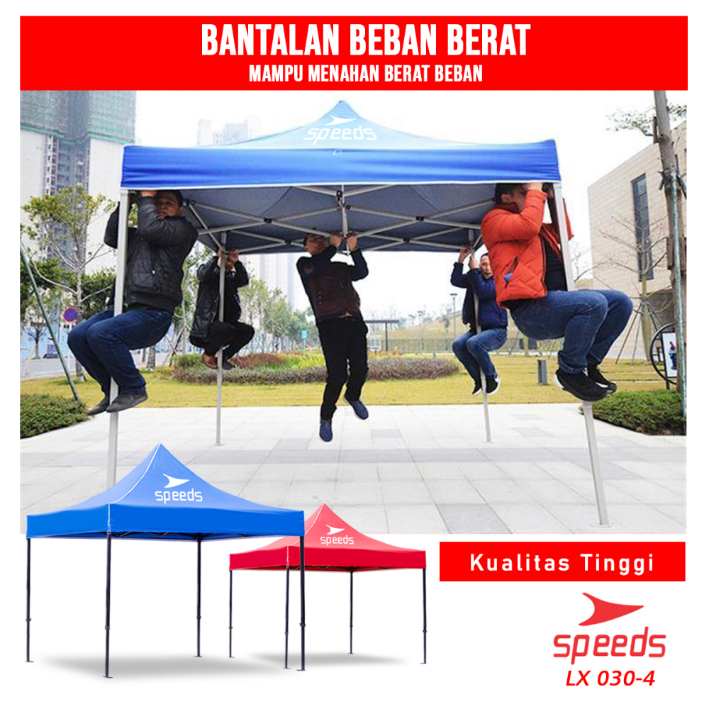 SPEEDS Tenda Lipat 2.5 x 2.5M (16KG) Tenda Bazar Pameran Tenda gazebo Tenda Jualan Otomatis 030-4A