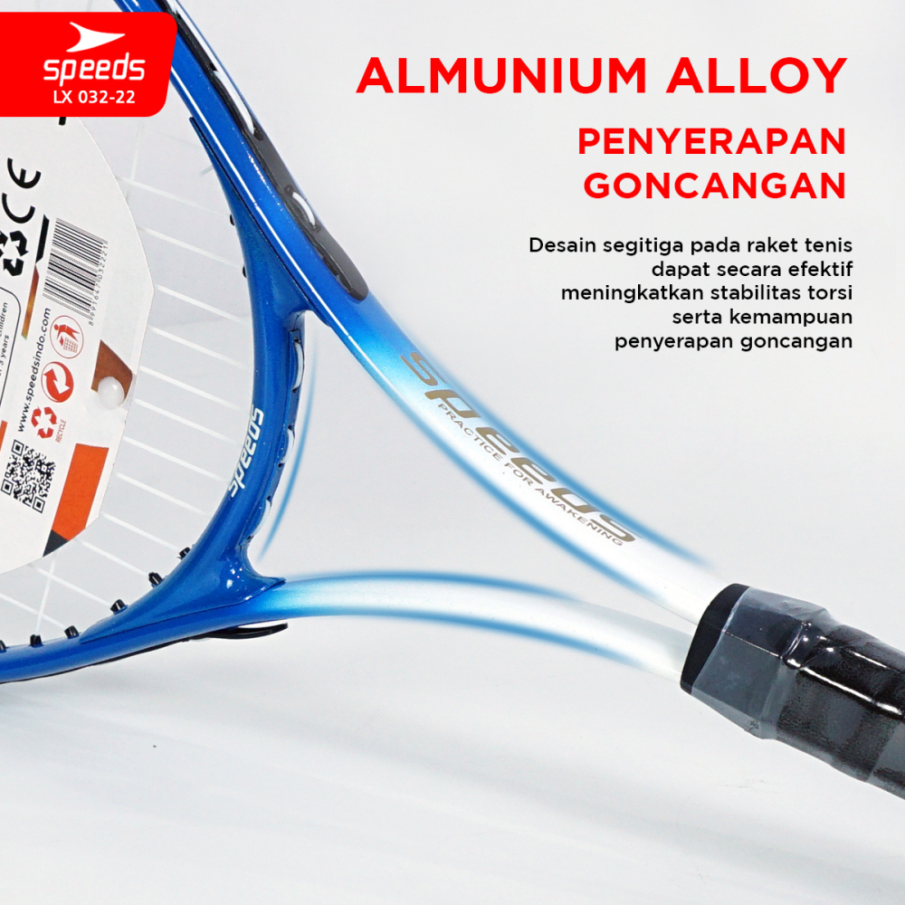 SPEEDS Raket Tennis Set Bola Raket Tenis Latihan Tenis Tennis Trainner Training Toll Exercise 27inch Olahraga Tennis Trainer 032-22