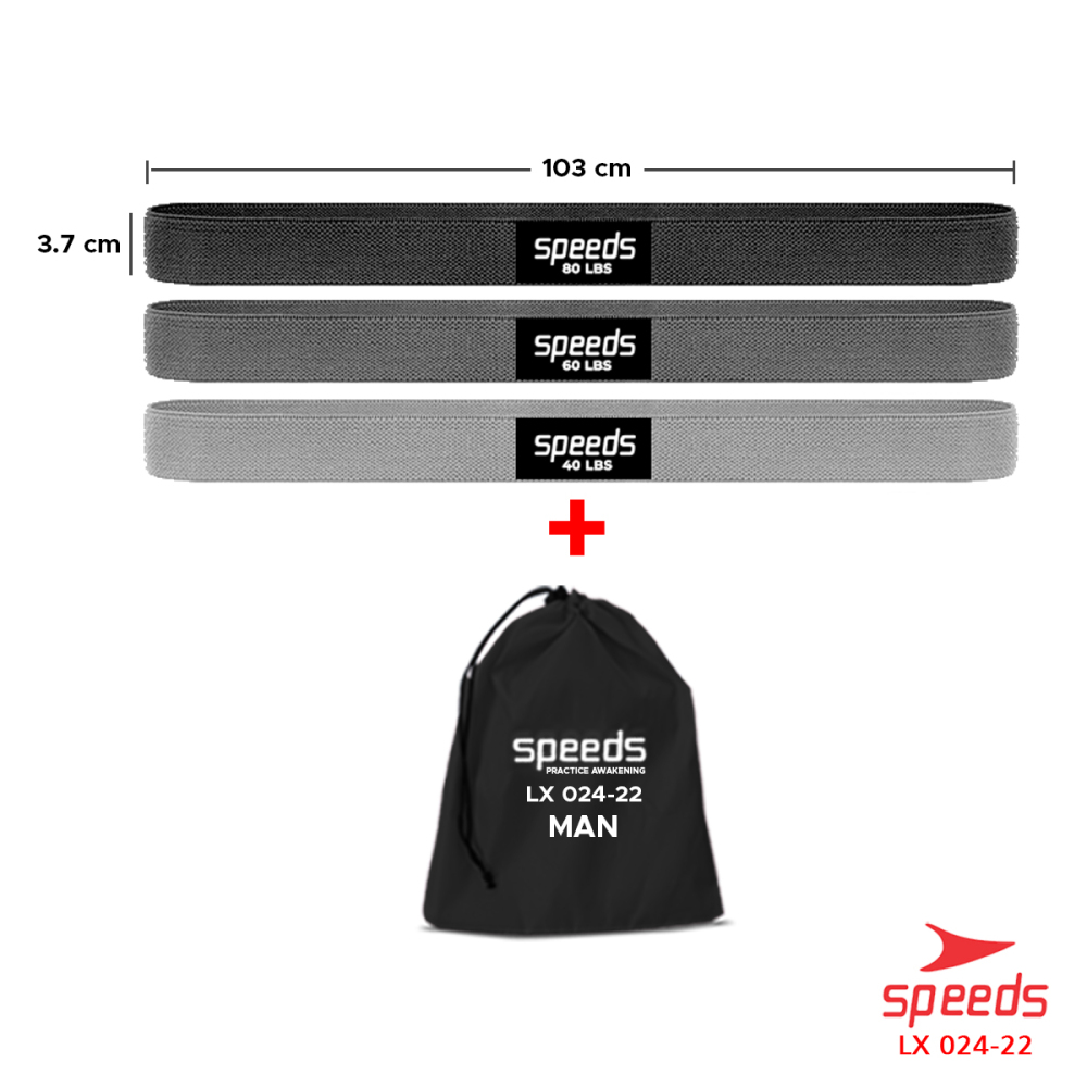 SPEEDS Hip Resistance Band Booty Band Hip Band Karet Yoga Belt Strap Stretching Power Band Karet Fitness Flexi Band 024-22