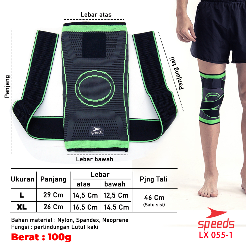 SPEEDS Pelindung Pegelangan lutut untuk Perlengkapan Training Fitness Wrist supporter 055-1