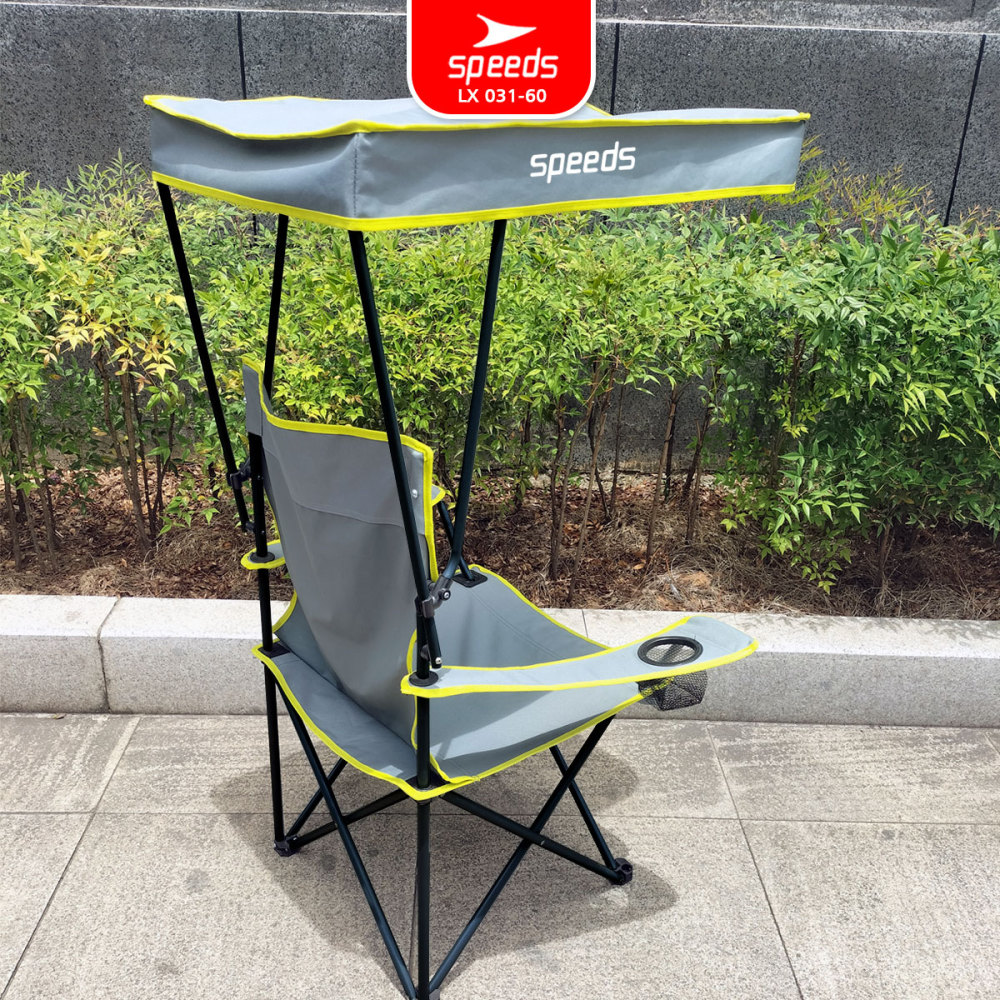 SPEEDS Kursi Lipat Camping Outdoor Dengan Kanopi Folding Chair Hiking Portabel 031-60