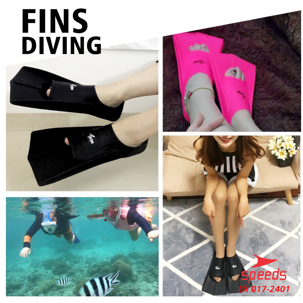 SPEEDS Kaki Katak Sepatu Katak Kodok Fins Fin Renang Selam Diving Snorkeling 017-2401