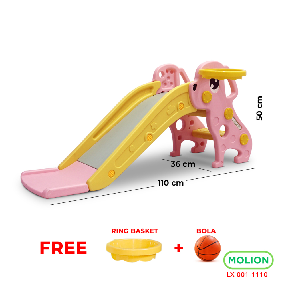 MOLION Prosotan SNI Anak Perosotan Mainan Anak Seluncuran Playground Slide Model Binatang Girrafe Berstandar 001-M1110