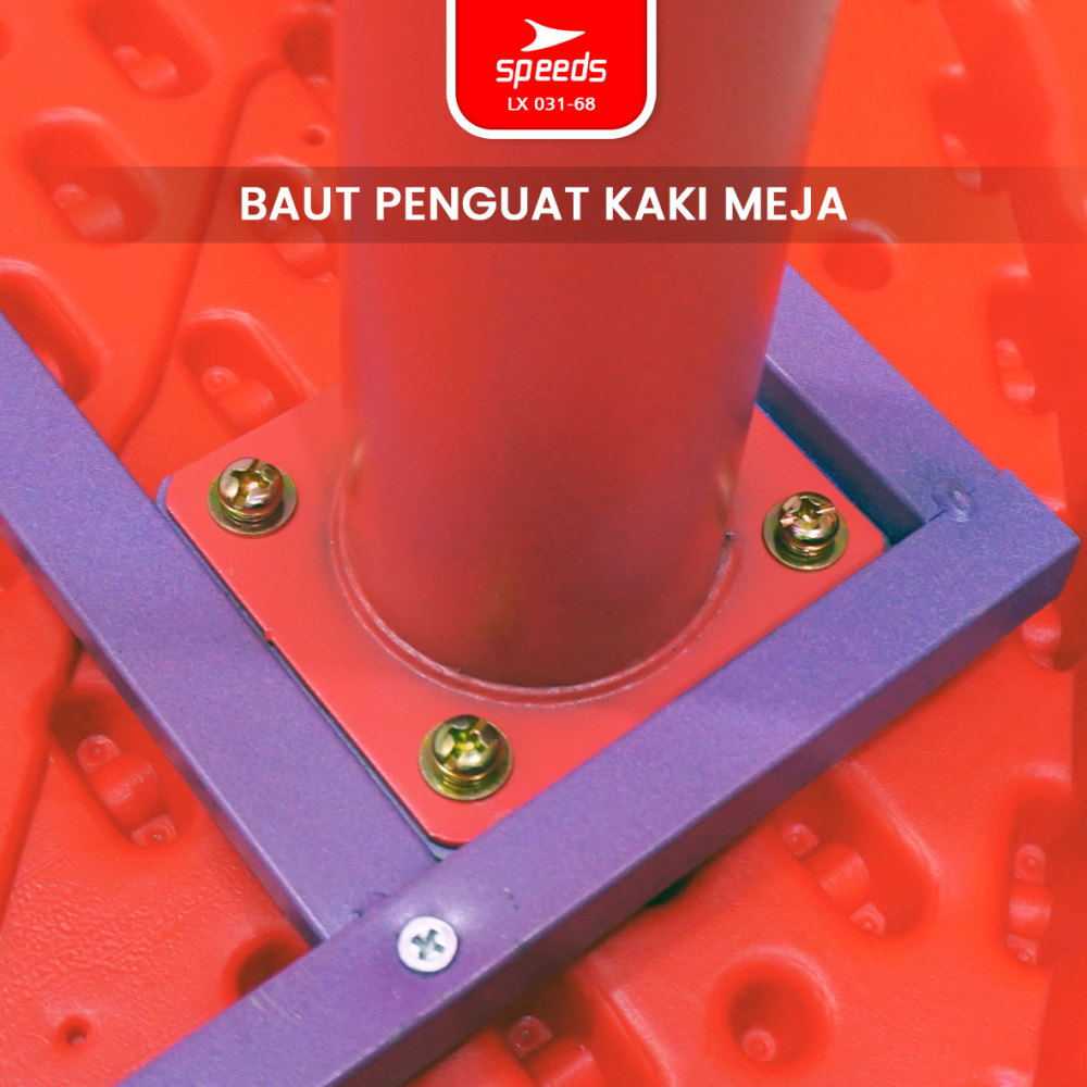 SPEEDS Meja Belajar Anak HDPE Kids Table Meja Lingkaran TK Paud Tebal Kokoh Colorful Kids Table Warna Warni 031-68