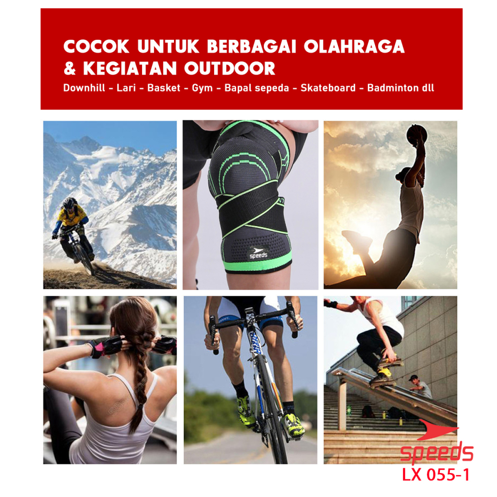 SPEEDS Pelindung Pegelangan lutut untuk Perlengkapan Training Fitness Wrist supporter 055-1