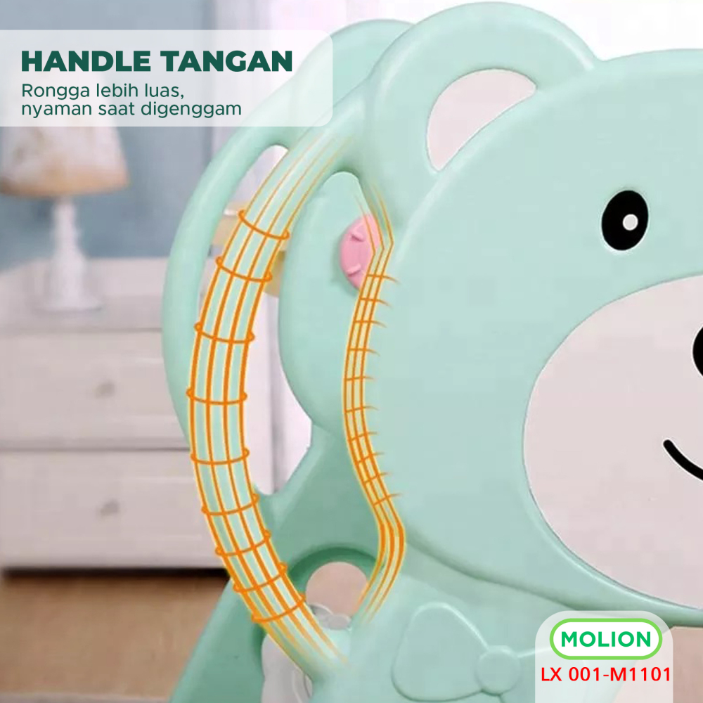 MOLION Mainan SNI Perosotan Anak Papan Seluncur Anak Playground Prosotan BabyFence PlayFence Berstandar 001-M1101