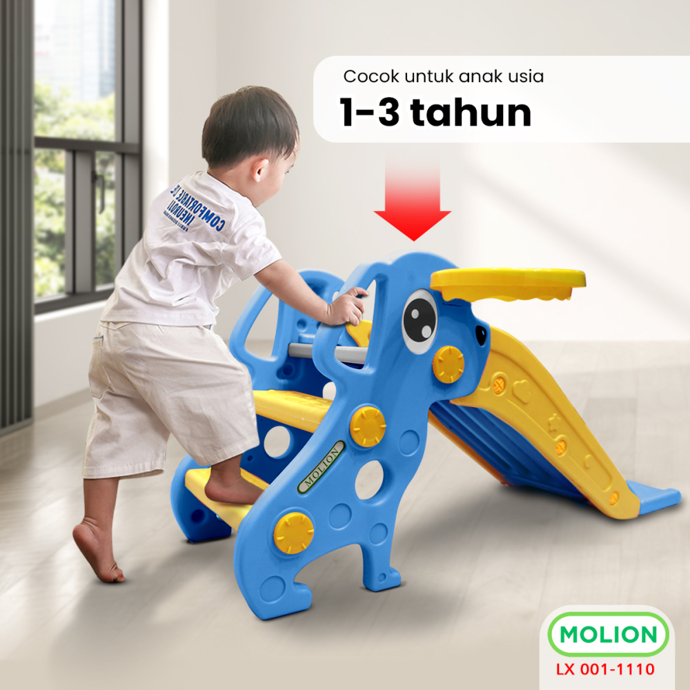 MOLION Prosotan SNI Anak Perosotan Mainan Anak Seluncuran Playground Slide Model Binatang Girrafe Berstandar 001-M1110
