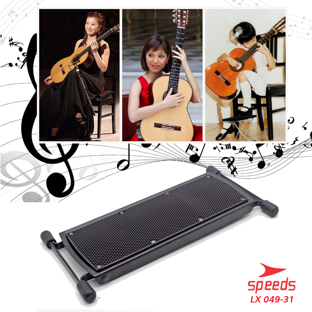 SPEEDS Alat Musik Foot Stool Gitar / Pijakan Kaki / Injakan Kaki / Kaki Gitar Foot Stool Import Besi 049-31