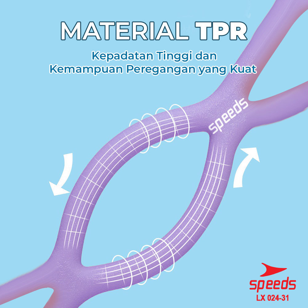 SPEEDS Yoga Pull Rope Tali Yoga 10mm Fitness Elastis Olahraga Gym Yoga Stretch Rope 024-31