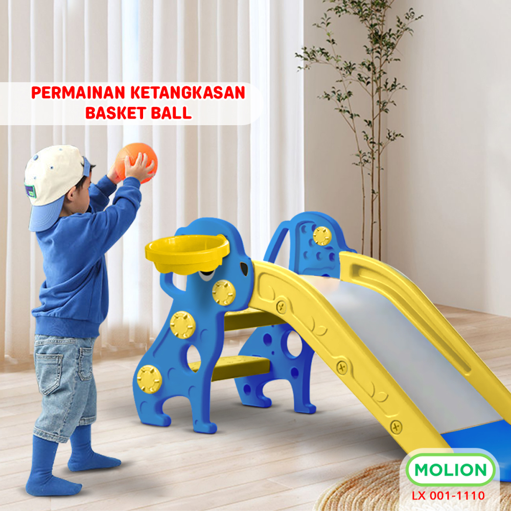 MOLION Prosotan SNI Anak Perosotan Mainan Anak Seluncuran Playground Slide Model Binatang Girrafe Berstandar 001-M1110