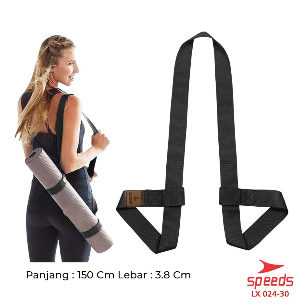 SPEEDS Yoga Mat Tas Sarung Strap Belt Stretch Resistance Band Gym Tali Karet Fitness Power Band Fleksibel Adjustable 024-30