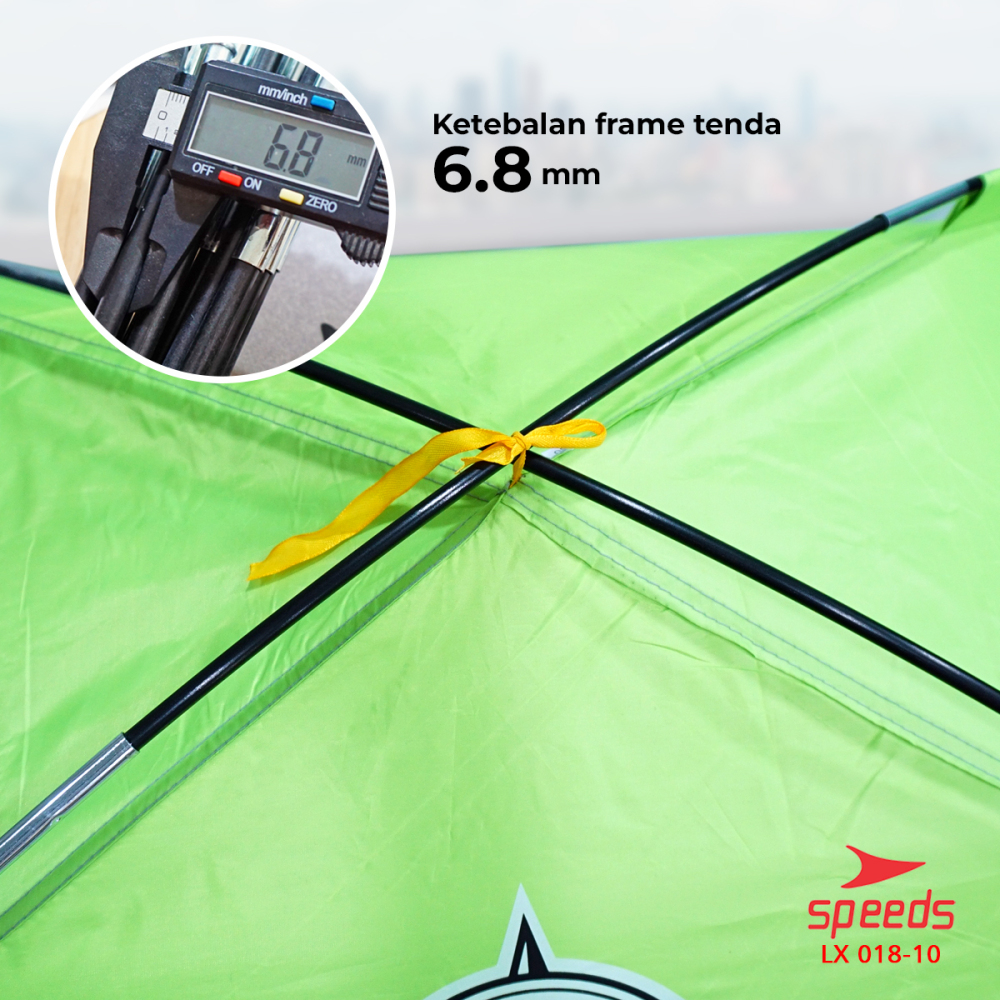 SPEEDS Tenda Camping terbuka otomatis untuk 3-4 orang Tenda PIKNIK / PANTAI / SANTAI 018-10